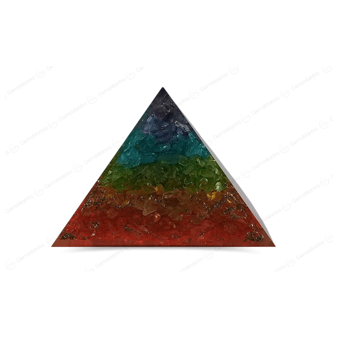 7 Chakra Orgonite Pyramid – for Positive Energy - Image 4