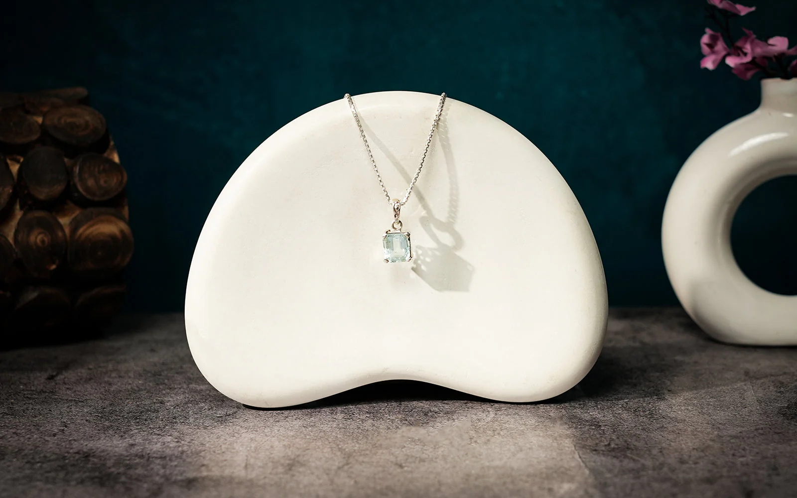Aquamarine Pendant – 4.98 Carat / 5.5 Ratti [GM01039]