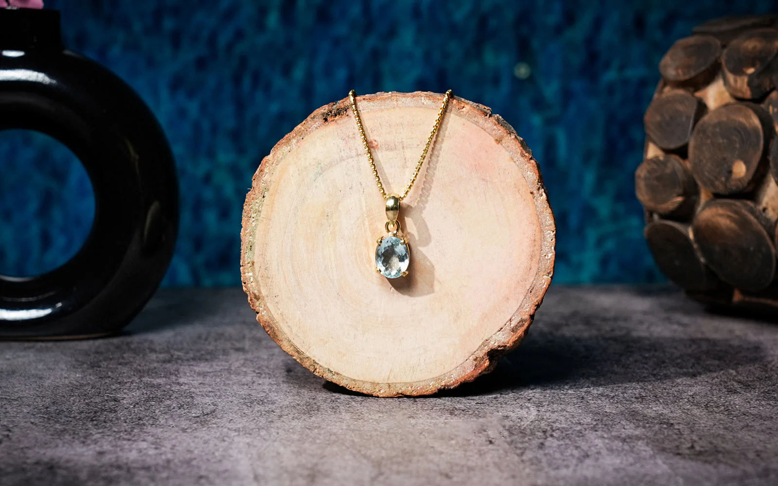Aquamarine Pendant – 4.67 Carat / 5.1 Ratti [GM01044]