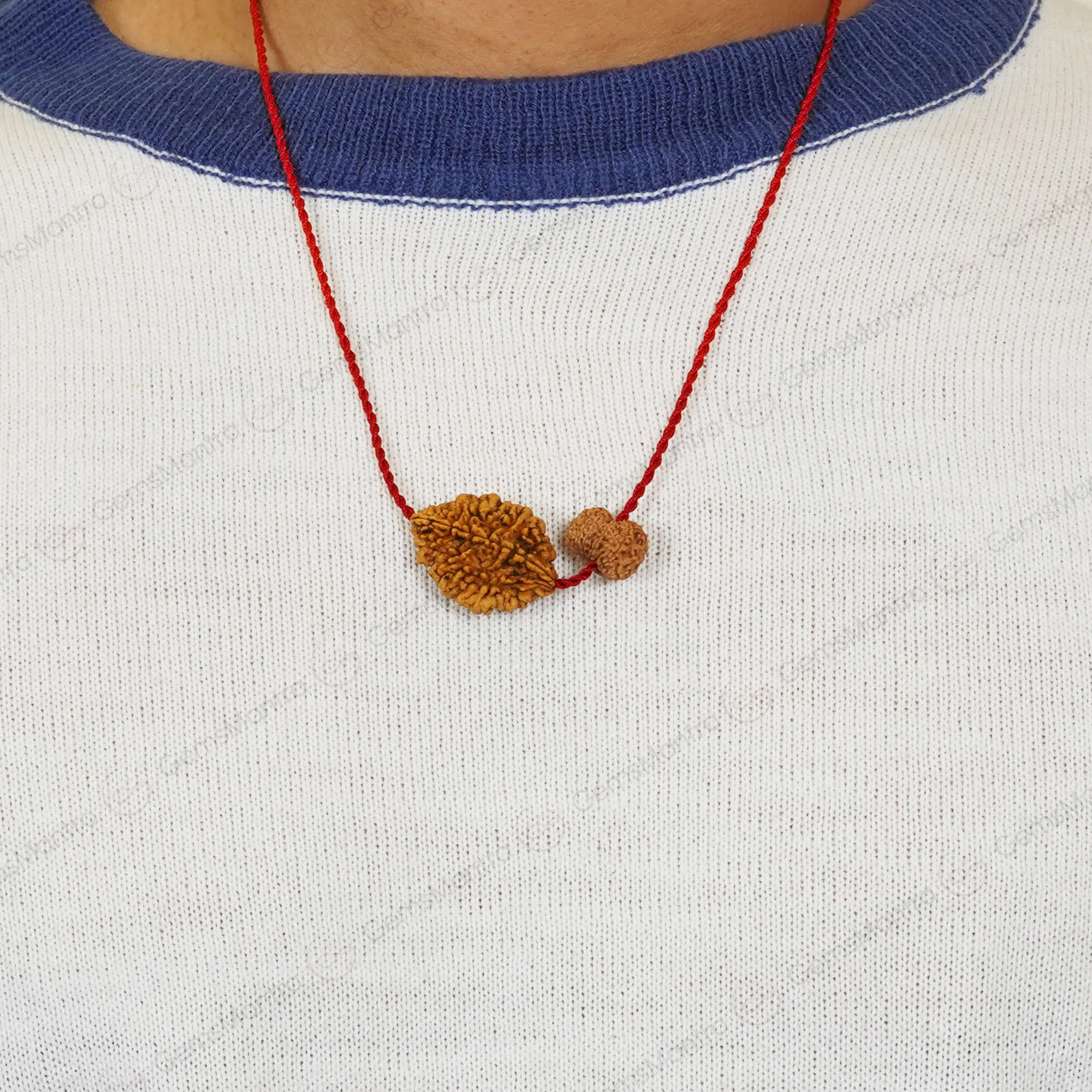 Chandra-Shani Dhairya Shakti Kavach – 2 & 14 Mukhi Rudraksha - Image 3