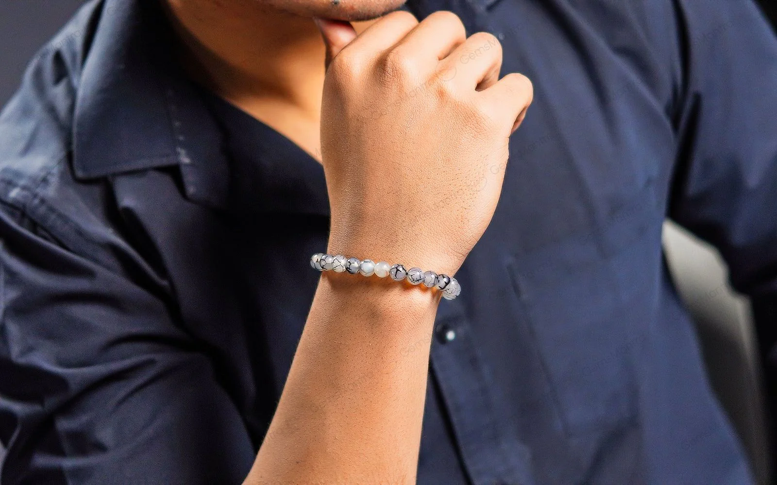 Dragon Vein Agate Bracelet – Strength & Inner Balance - Image 3