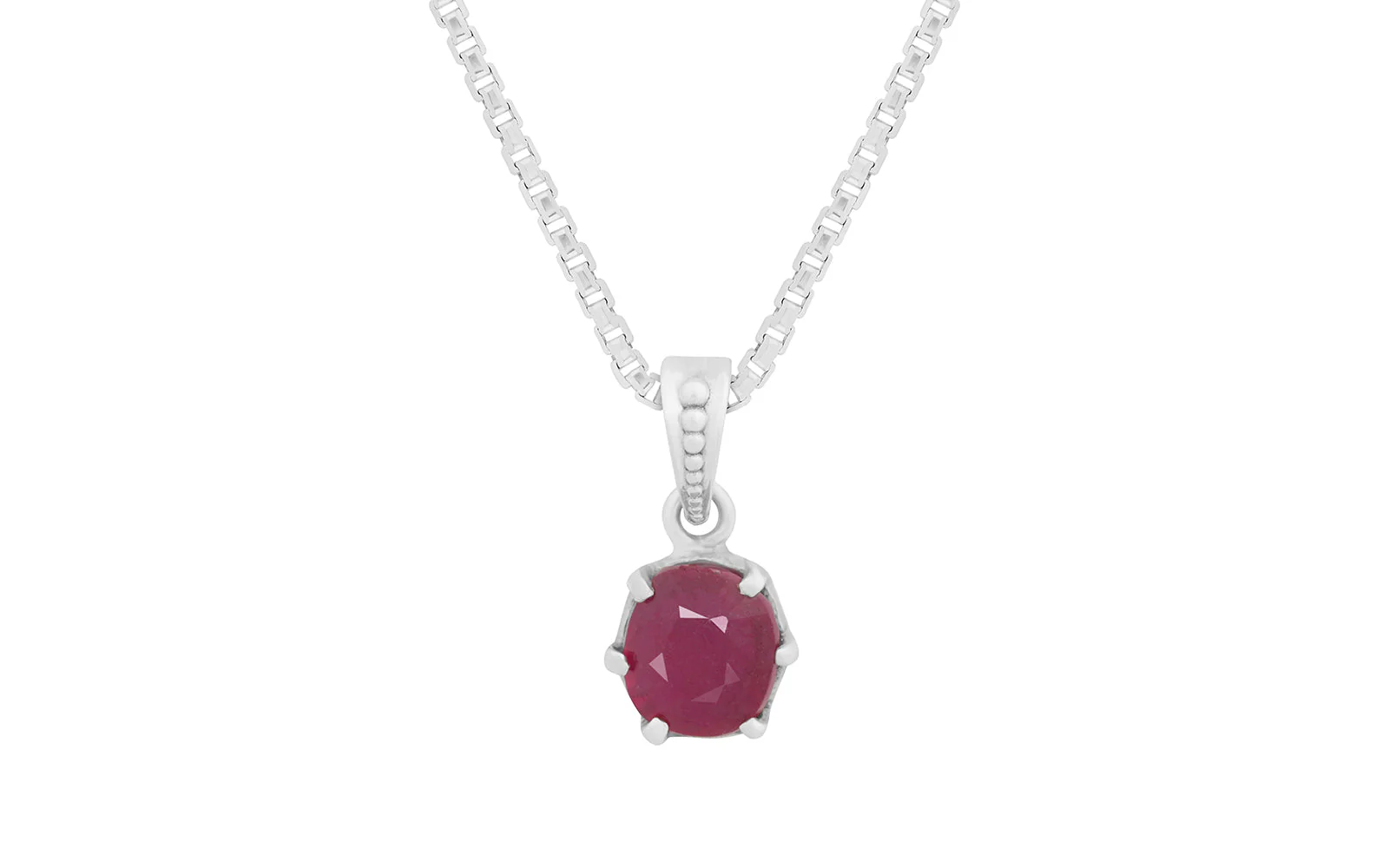 Glass Filled Ruby Pendant – 6.16 Carat / 6.8 Ratti [GM02701] - Image 2