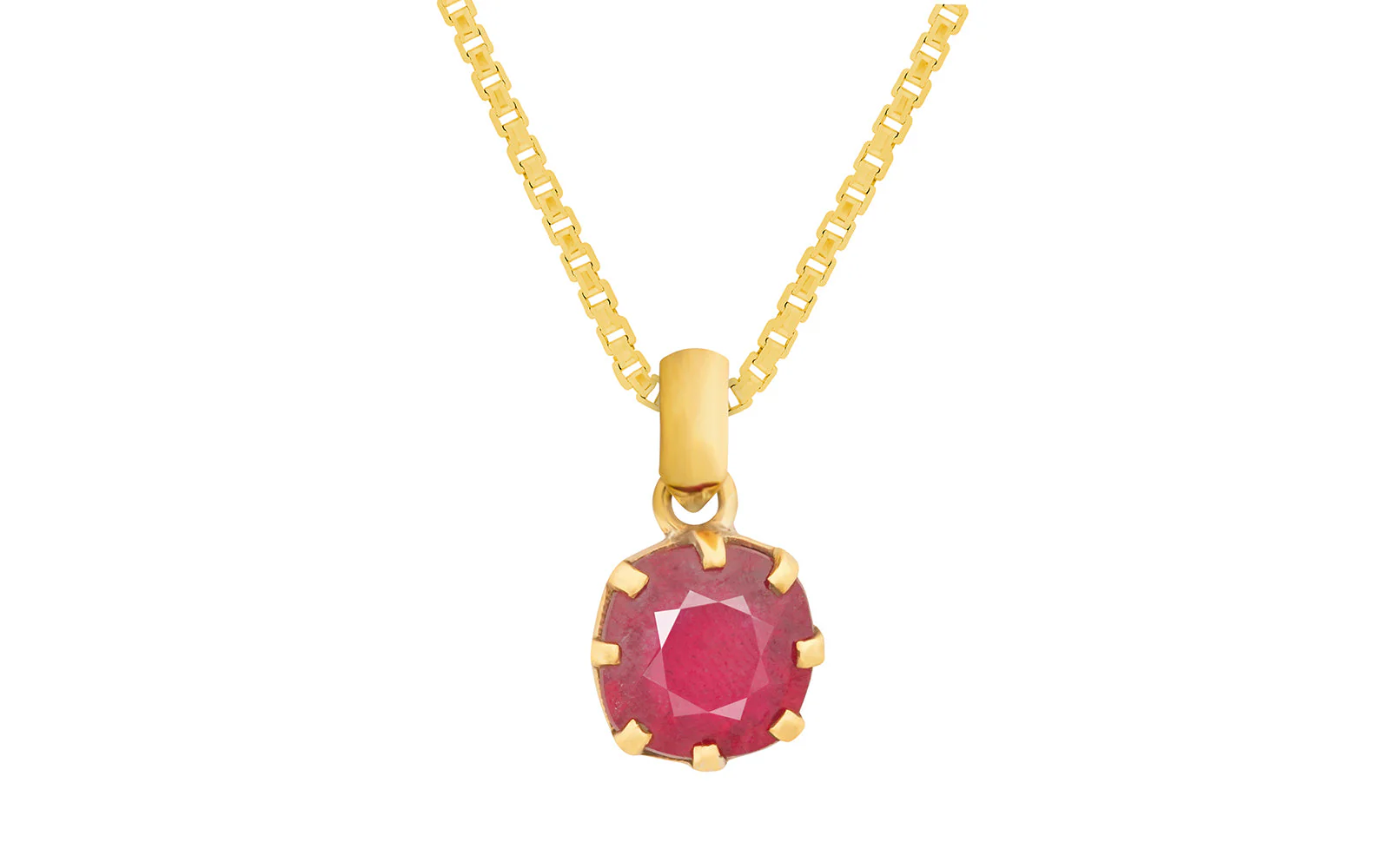 Glass Filled Ruby Pendant – 8.37 Carat / 9.2 Ratti [GM02702] - Image 2