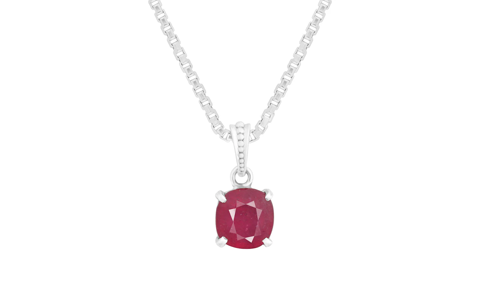 Glass Filled Ruby Pendant – 8.47 Carat / 9.3 Ratti [GM02703] - Image 2