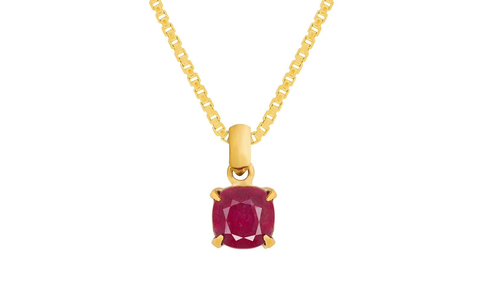Glass Filled Ruby Pendant – 6.29 Carat / 6.9 Ratti [GM02704] - Image 2