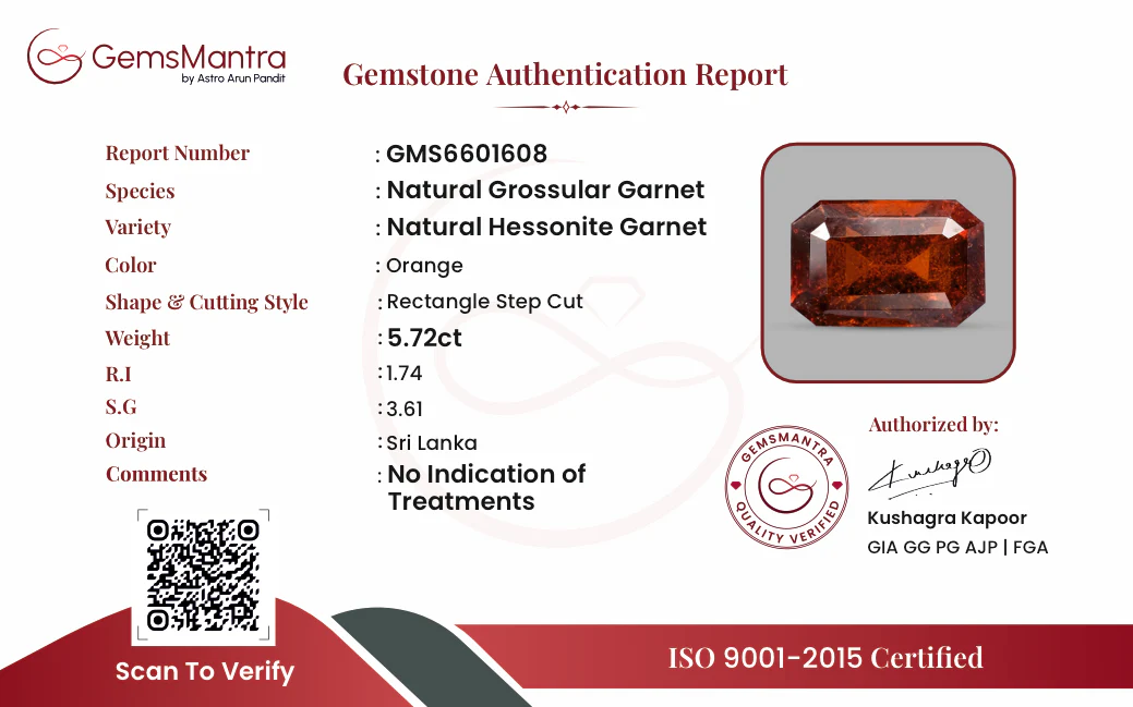 Gomed – 5.72 Carat / 6.3 Ratti [GM09226] - Image 3