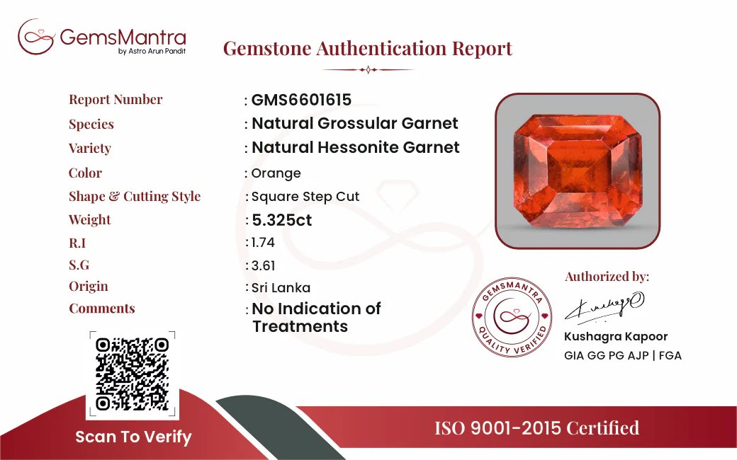 Gomed – 5.325 Carat / 5.9 Ratti [GM09240] - Image 2