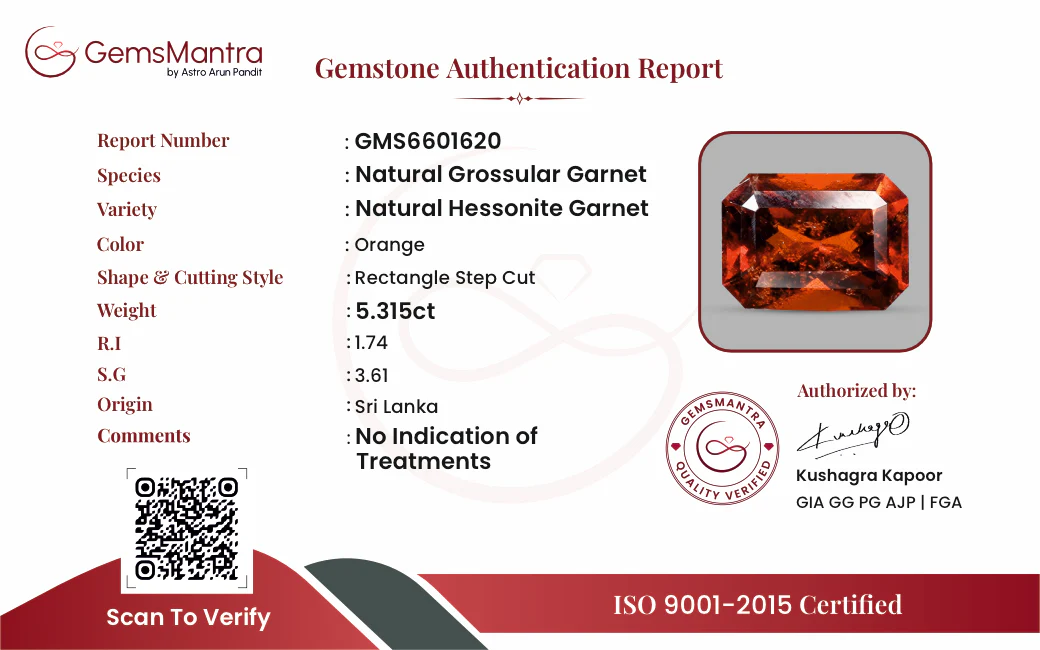 Gomed – 5.315 Carat / 5.8 Ratti [GM09246] - Image 2