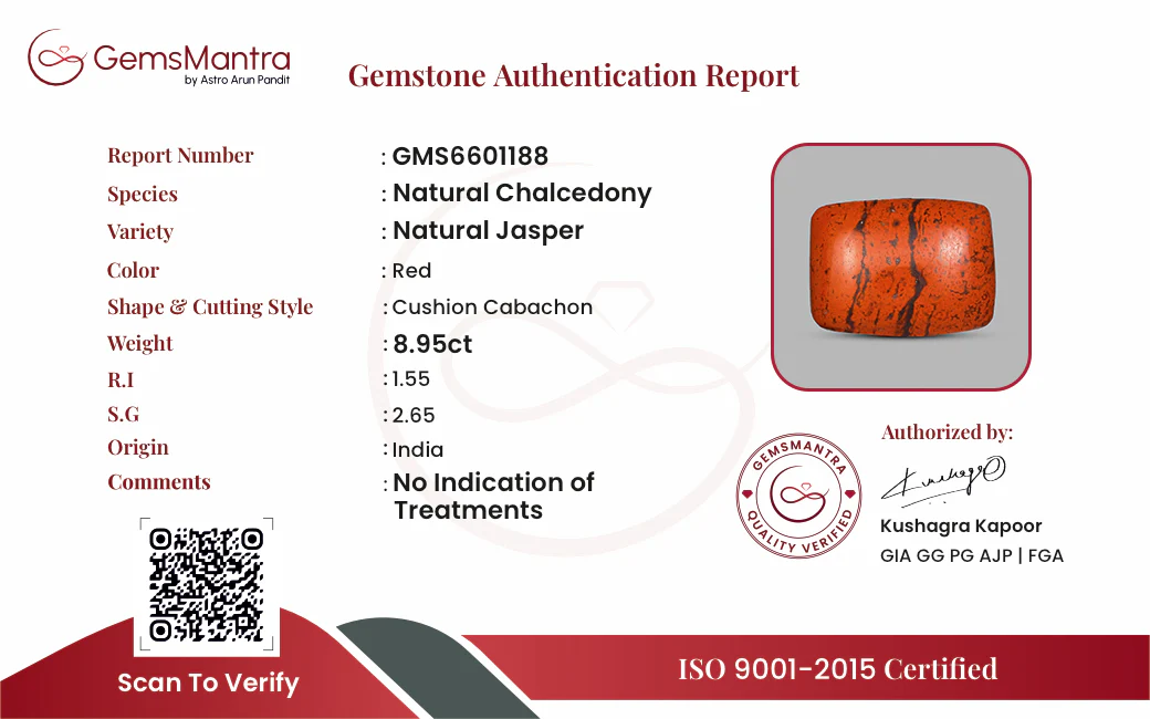 Jasper – 8.95 Carat / 9.8 Ratti [GM09861] - Image 3