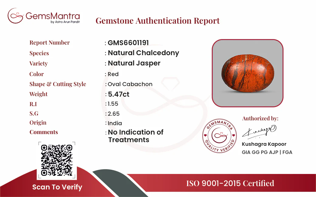 Jasper – 5.47 Carat / 6 Ratti [GM09864] - Image 3