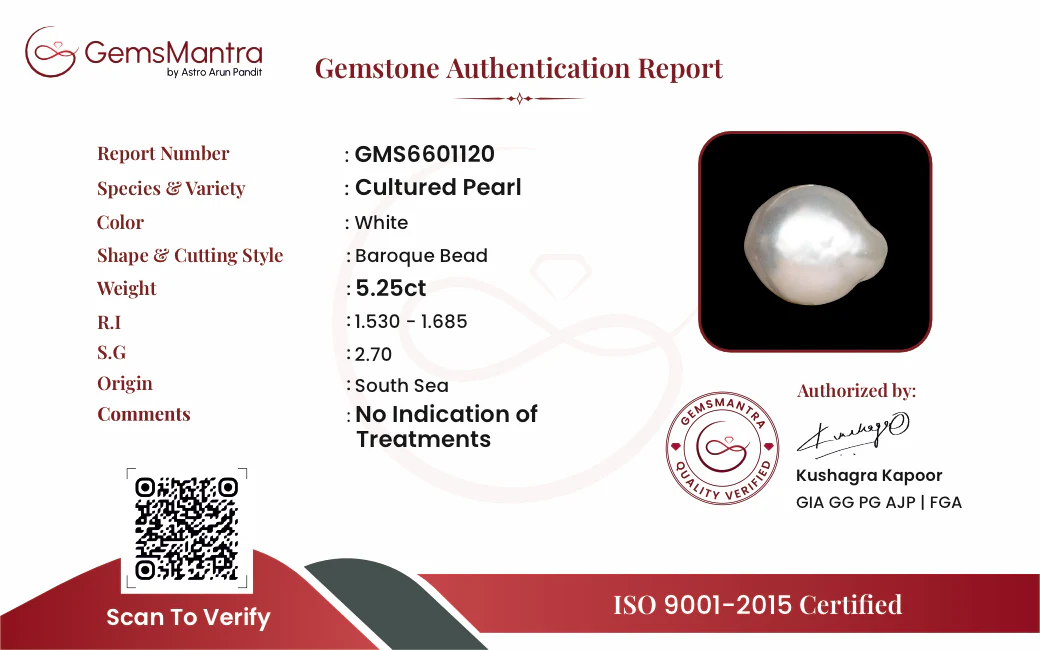 Keshi Pearls (Moti) – 5.25 Carat / 5.8 Ratti [GM09819] - Image 3