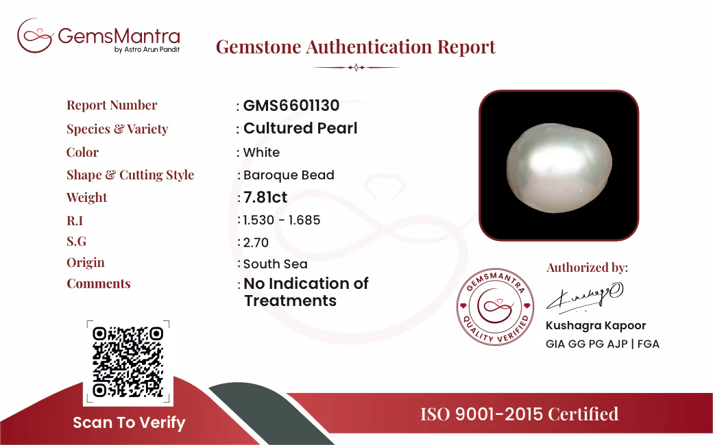 Keshi Pearls (Moti) – 7.81 Carat / 8.6 Ratti [GM09829] - Image 3