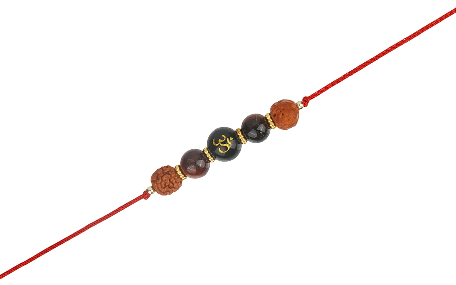 Om Rudraksha Rakhi - Spiritual Rakhi for Brother's Protection - Image 2