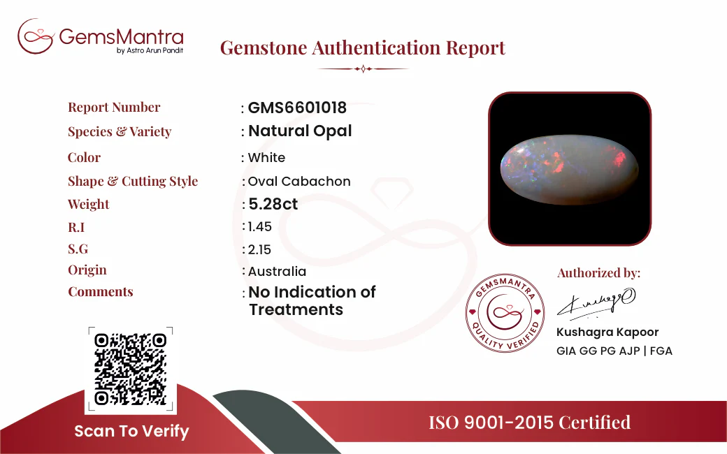 Opal – 5.28 Carat / 5.8 Ratti [GM09919] - Image 2