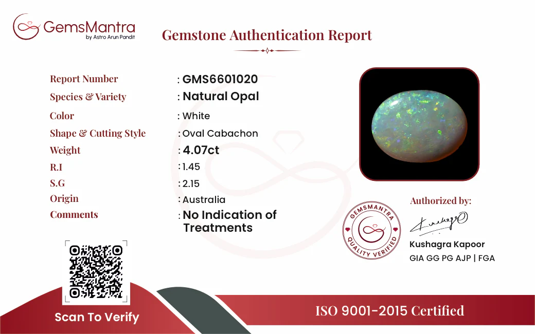 Opal – 4.07 Carat / 4.5 Ratti [GM09921] - Image 2