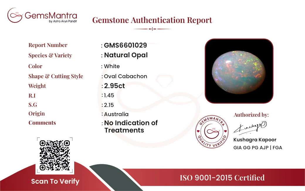 Opal – 2.95 Carat / 3.2 Ratti [GM09930] - Image 2