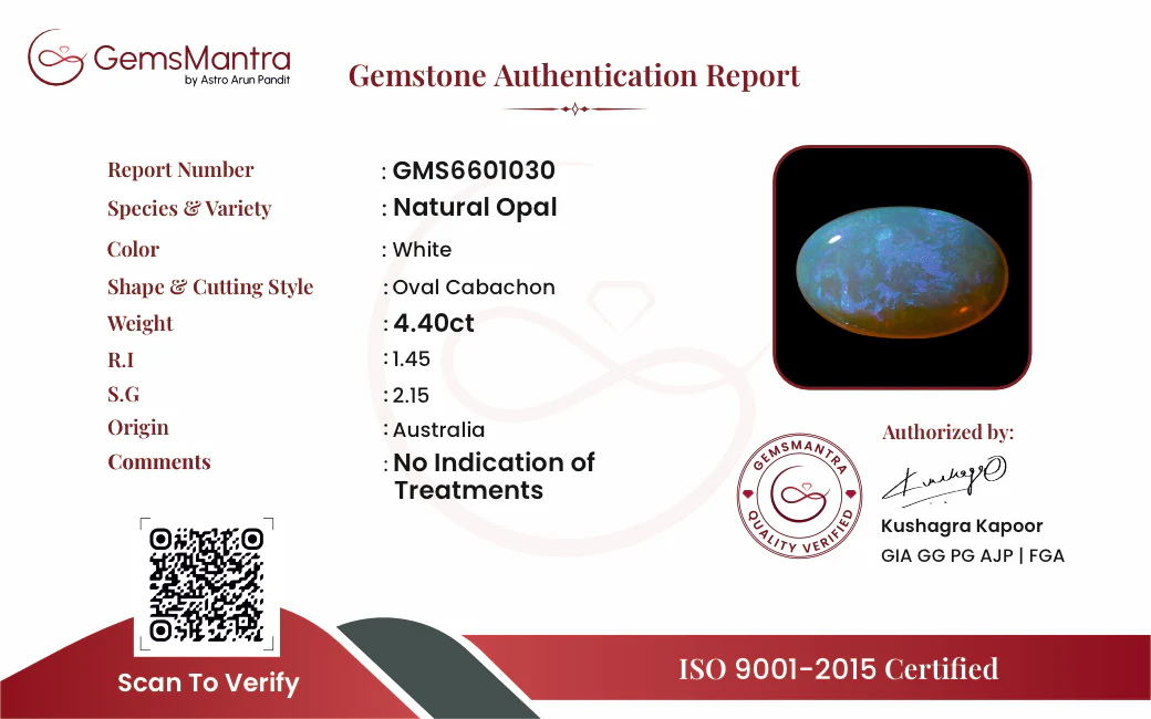Opal – 4.4 Carat / 4.8 Ratti [GM09931] - Image 2