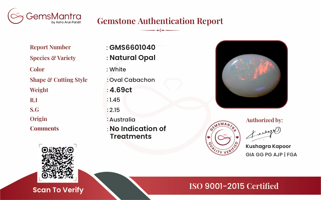 Opal – 4.69 Carat / 5.2 Ratti [GM09941] - Image 2