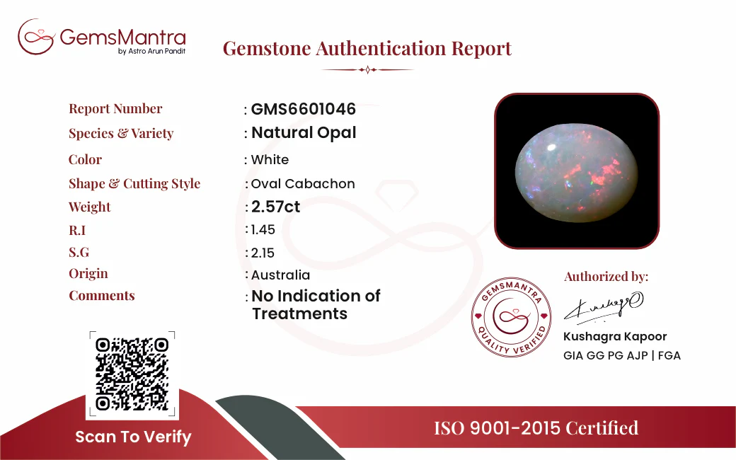 Opal – 2.57 Carat / 2.8 Ratti [GM09947] - Image 2
