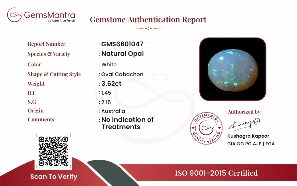 Opal – 3.62 Carat / 4 Ratti [GM09948] - Image 2