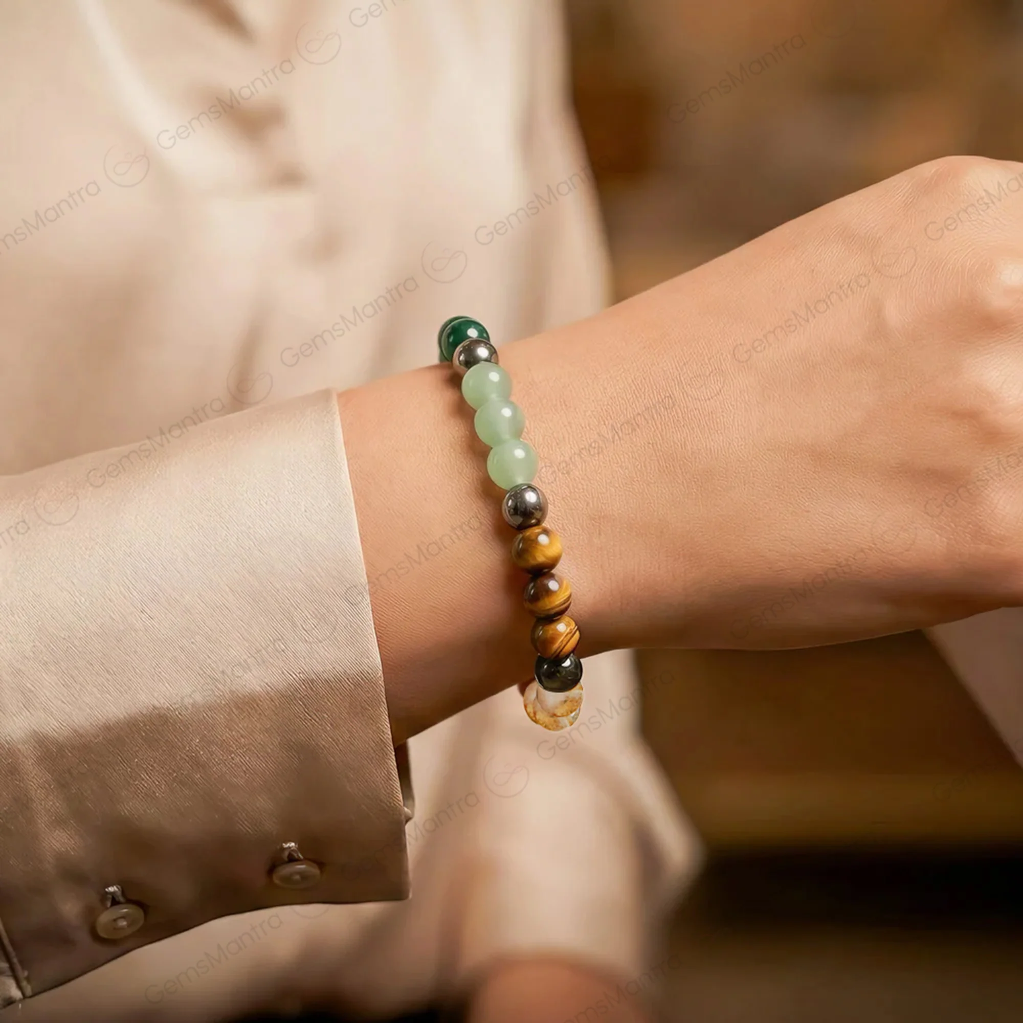 Dhan Yog Bracelet + Selenite Plate – Wealth & Prosperity - Image 4