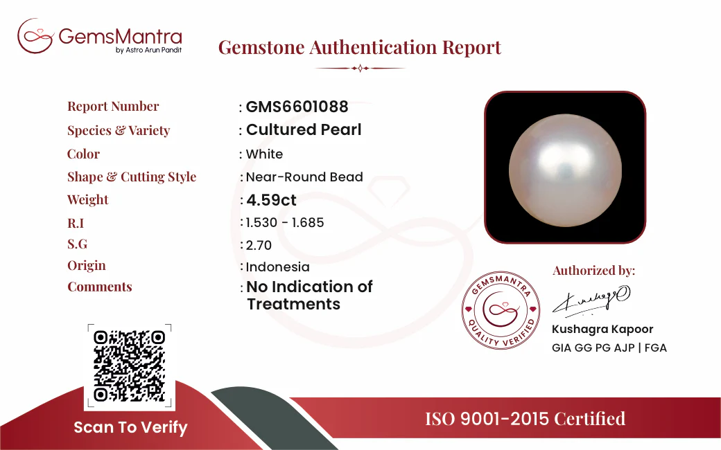 Pearls (Moti) – 4.59 Carat / 5 Ratti [GM09979] - Image 3