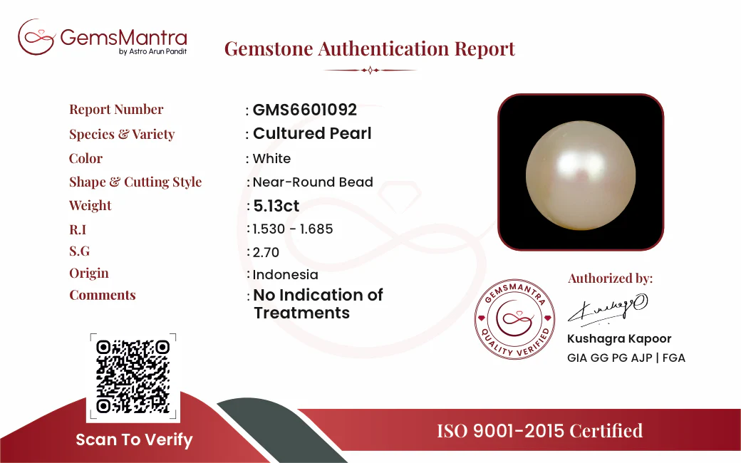 Pearls (Moti) – 5.13 Carat / 5.6 Ratti [GM09983] - Image 3