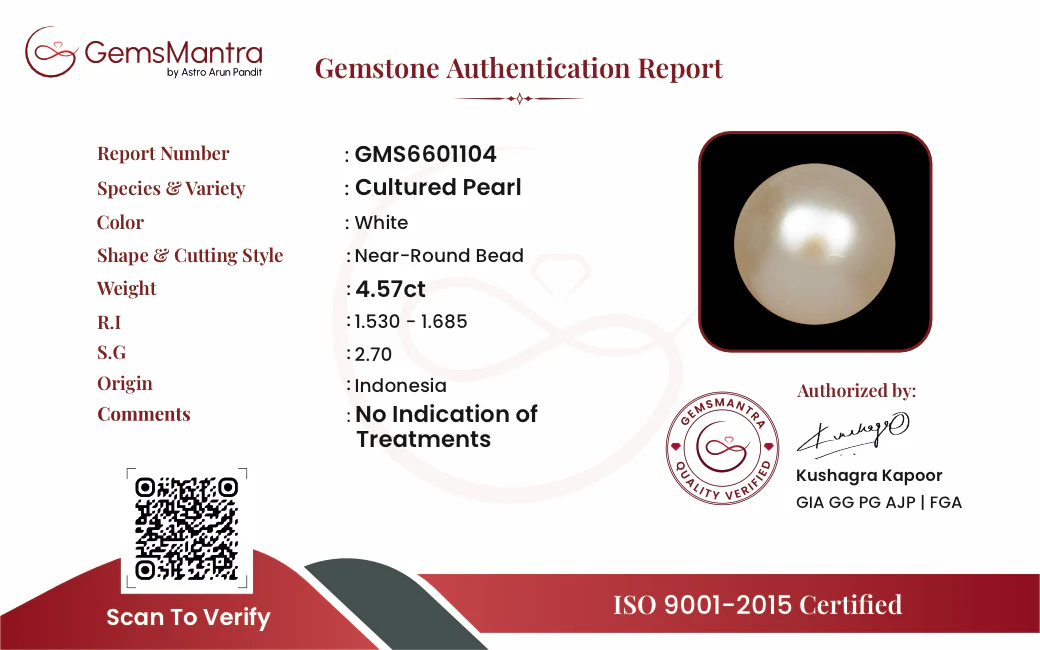 Pearls (Moti) – 4.57 Carat / 5 Ratti [GM09995] - Image 3