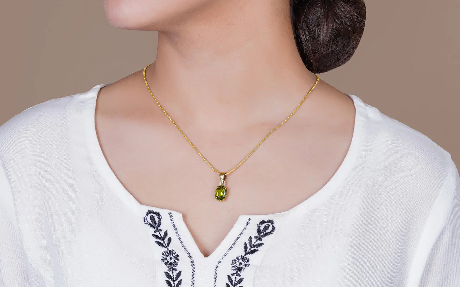 Peridot Pendant – 4.55 Carat / 5 Ratti [GM00703] - Image 3