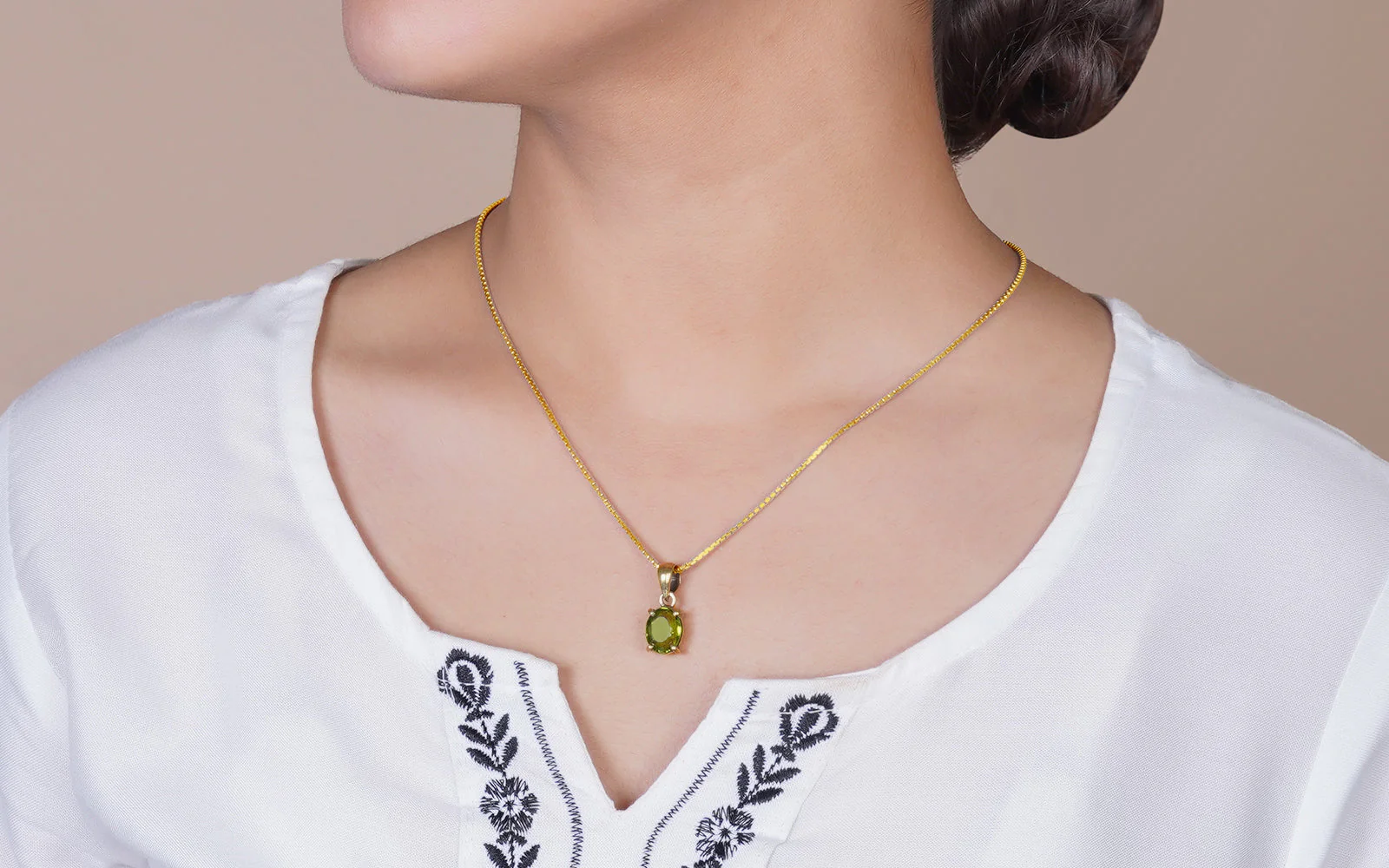 Peridot Pendant – 4.53 Carat / 5 Ratti [GM00713] - Image 3
