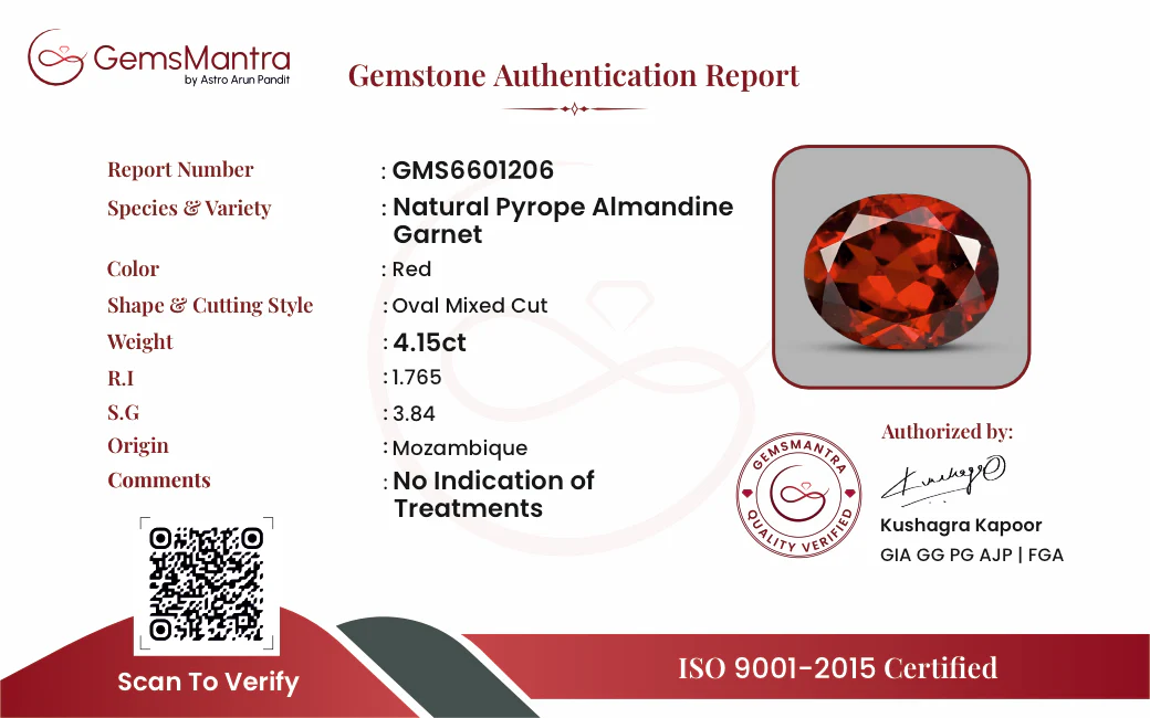 Red Garnet – 4.15 Carat / 4.6 Ratti [GM09890] - Image 3