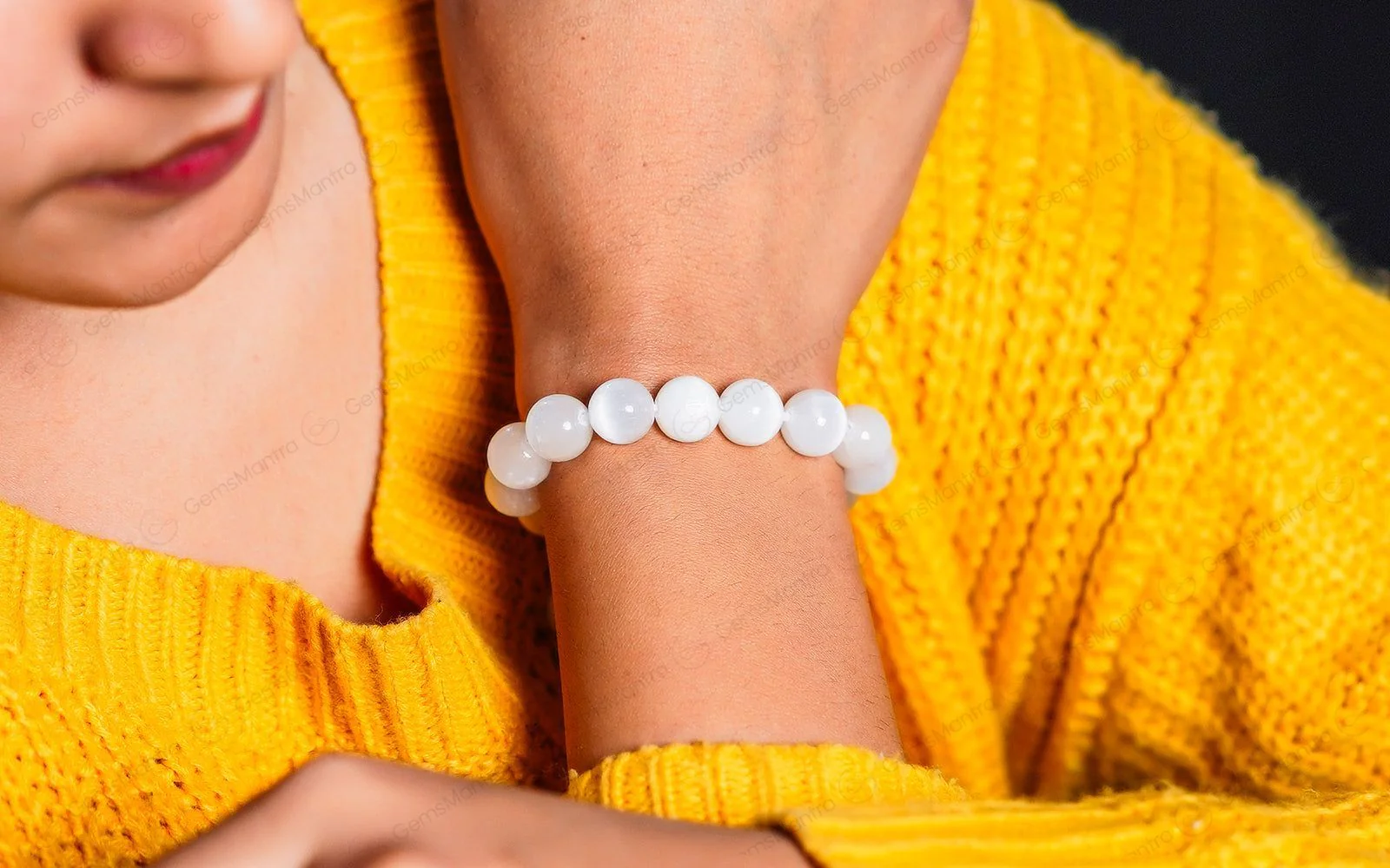 Selenite Bracelet – Original, Cleansing & Calm - Image 3
