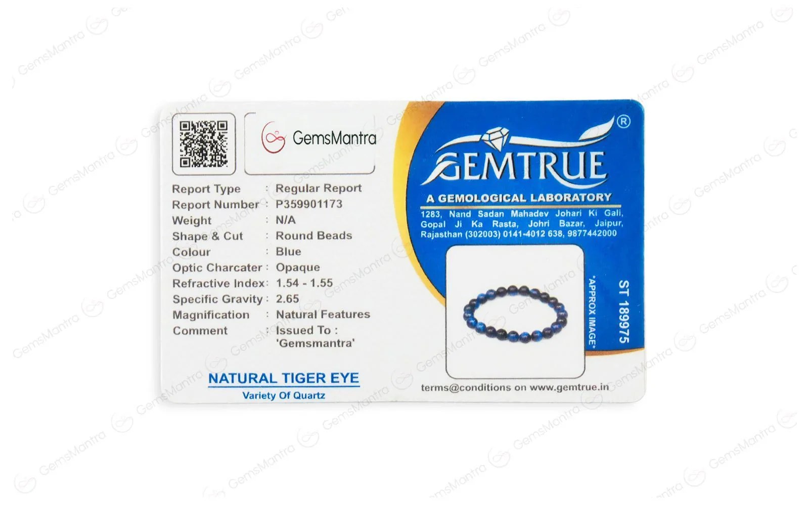 Blue Tiger Eye Bracelet – Calm, Focus & Clarity - Image 4