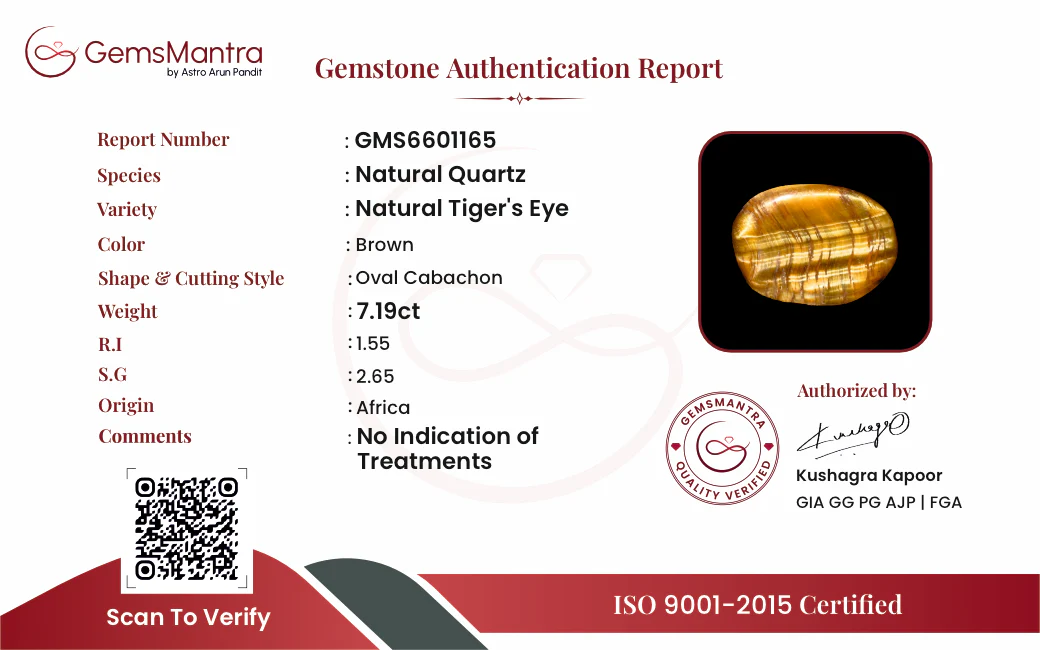 Tiger's Eye – 7.19 Carat / 7.9 Ratti [GM09845] - Image 3
