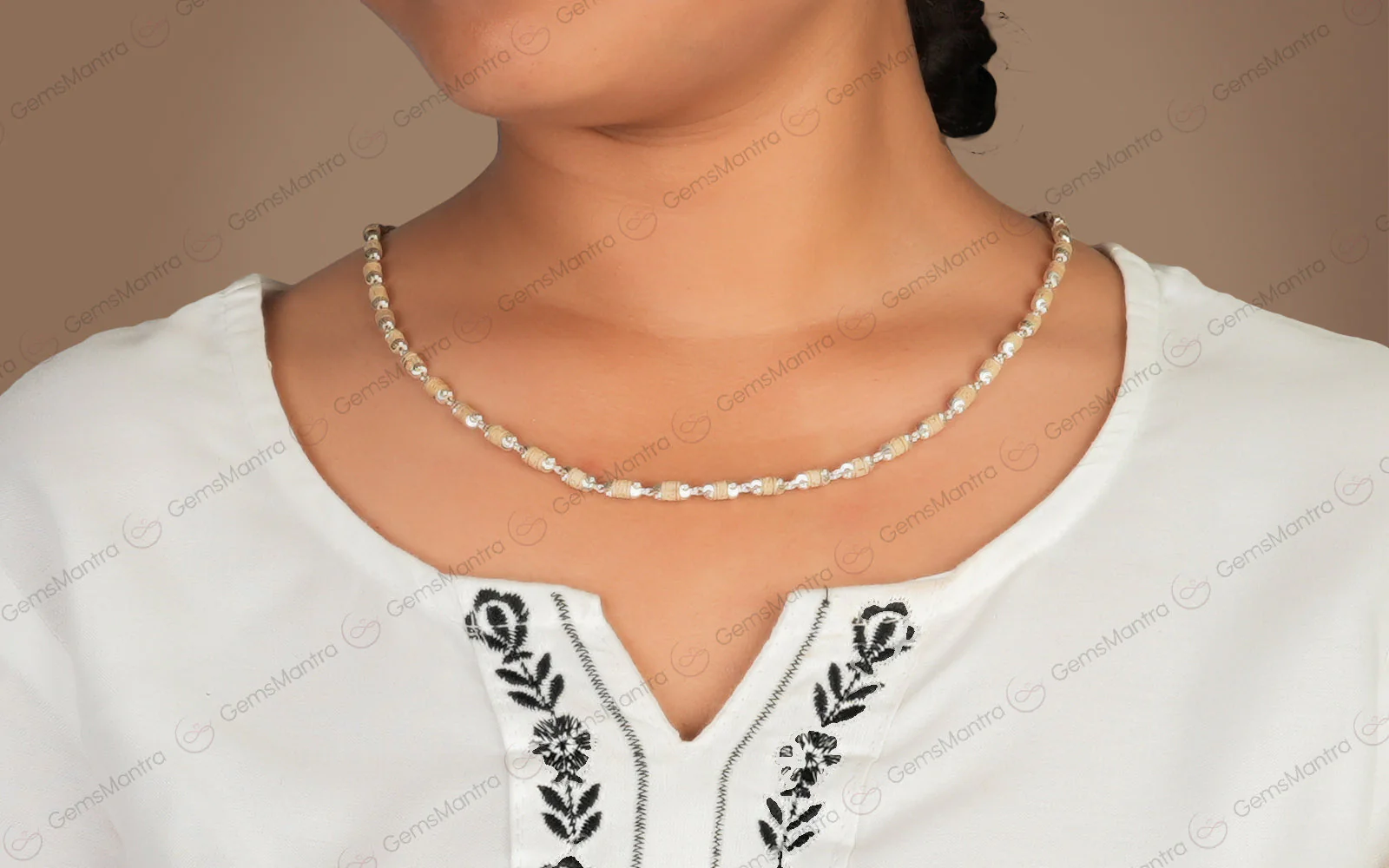 Radhe Tulsi Mala Silver – for Japa - Image 2