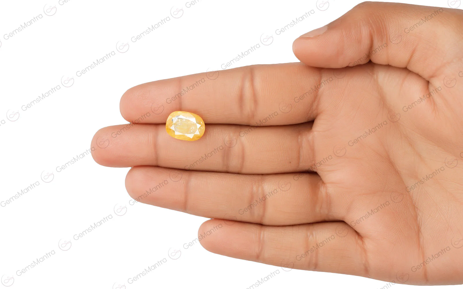 Yellow Sapphire (Pukhraj) – 4.79 Carat / 5.3 Ratti [GM02167] - Image 3